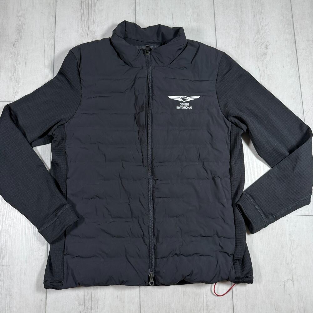 Sun Day Red Jacket Mens Medium Black Genesis Invitational Puffer Golf Full Zip